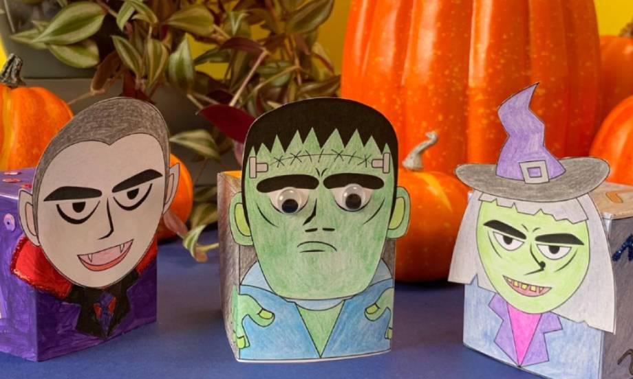 Make Halloween monsters with our Halloween monster template | DIY BOSTIK