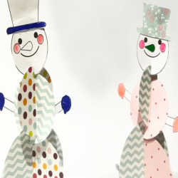 Bostik DIY Ireland ideas inspiration 3d snowman paper craft teaser