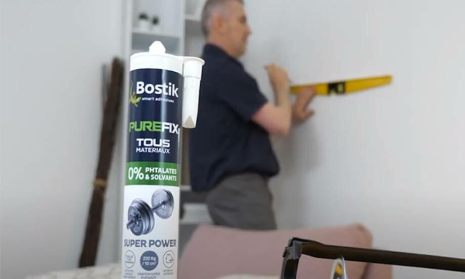 Bostik DIY France tutorial hang mirror adhesive teaser image