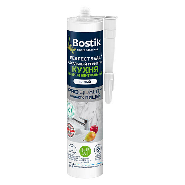 Bostik DIY Russia Perfect Seal Kuhnya Silicone Neutral White Product Image