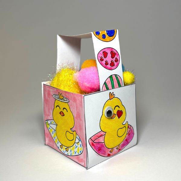 diy bostik ireland ideas create paper Easter basket step 6