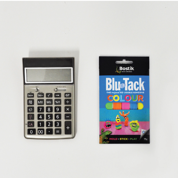 Bostik DIY Hong Kong tutorial blu tack calculator Step1