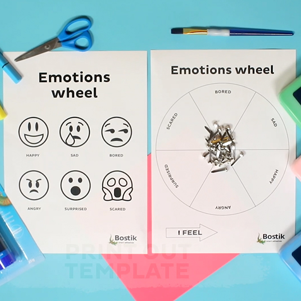 Bostik DIY Hong Kong tutorial emotions wheel Step1