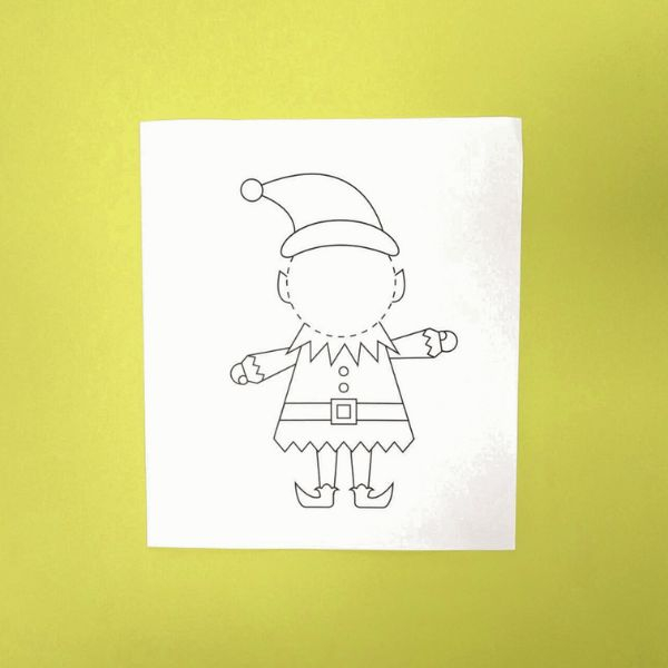 Bostik DIY Ireland ideas elf yourself card craft Step1