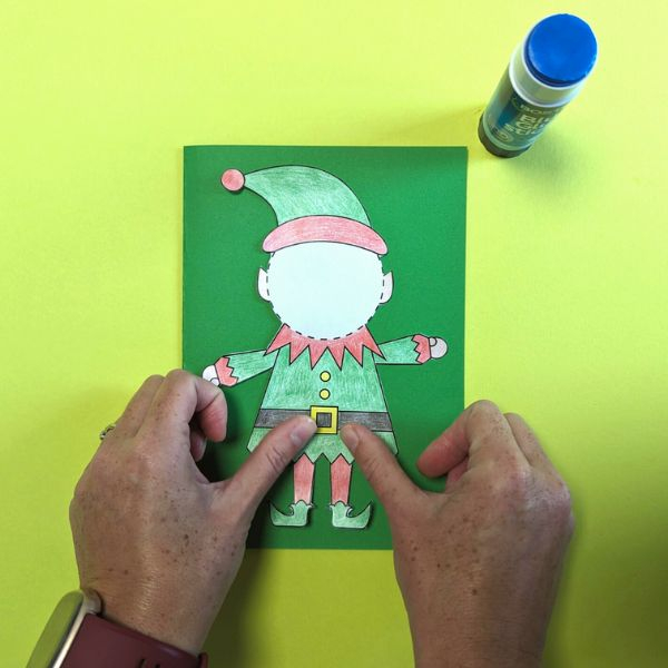 Bostik DIY Ireland ideas elf yourself card craft Step4