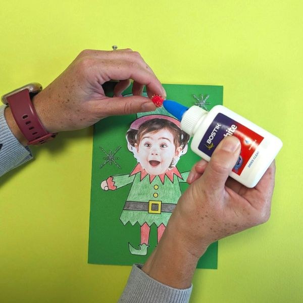 Bostik DIY Ireland ideas elf yourself card craft Step6