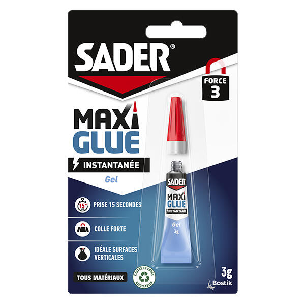 Bostik DIY France Sadar Maxi Glue Instantanee Gel 3g product image 600x600