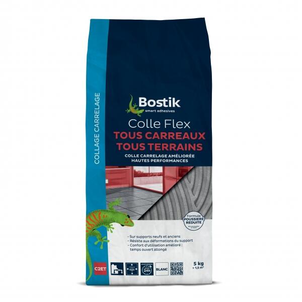 Bostik DIY France Colle Carrelage Flex Tous Carreaux Tous Terrains Sans Poussière C2ET product image